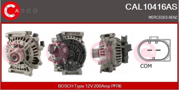 Casco CAL10416AS - Alternator autospares.lv