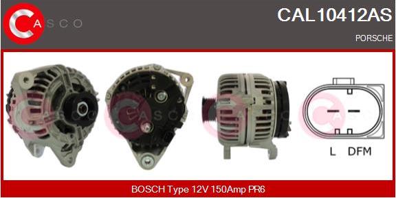 Casco CAL10412AS - Alternator autospares.lv