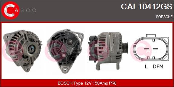 Casco CAL10412GS - Alternator autospares.lv