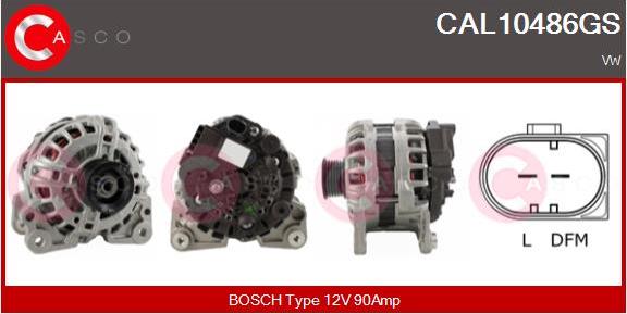 Casco CAL10486GS - Alternator autospares.lv