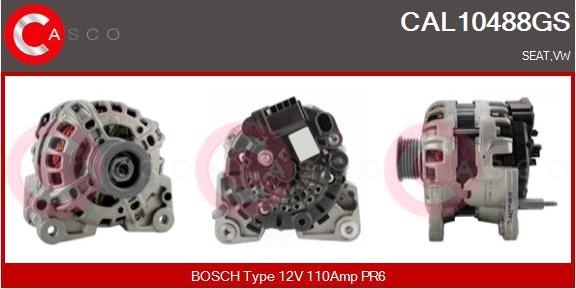 Casco CAL10488GS - Alternator autospares.lv