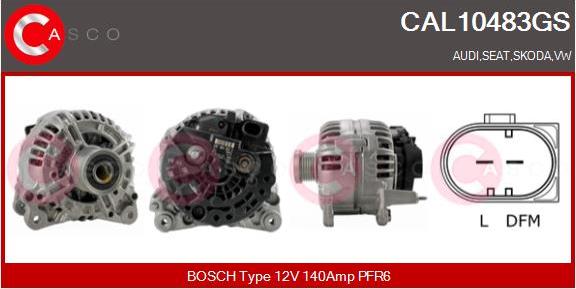 Casco CAL10483GS - Alternator autospares.lv