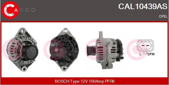 Casco CAL10439AS - Alternator autospares.lv