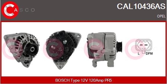 Casco CAL10436AS - Alternator autospares.lv