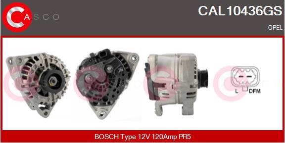 Casco CAL10436GS - Alternator autospares.lv