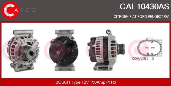 Casco CAL10430AS - Alternator autospares.lv