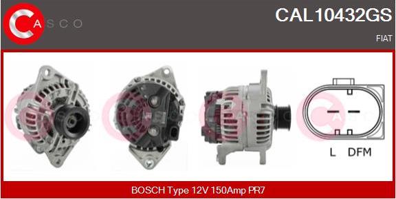 Casco CAL10432GS - Alternator autospares.lv