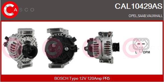Casco CAL10429AS - Alternator autospares.lv