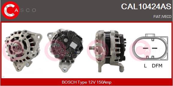 Casco CAL10424AS - Alternator autospares.lv