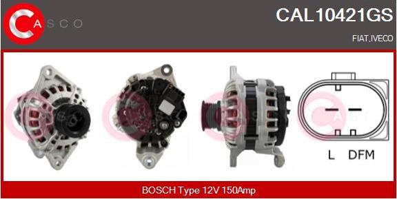 Casco CAL10421GS - Alternator autospares.lv