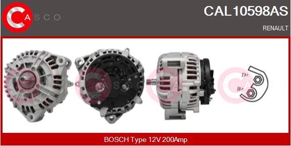 Casco CAL10598AS - Alternator autospares.lv