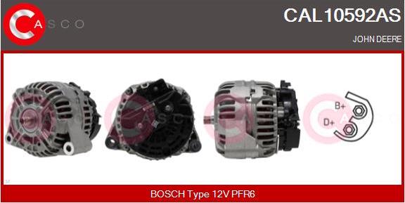 Casco CAL10592AS - Alternator autospares.lv