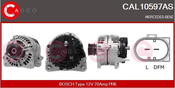 Casco CAL10597AS - Alternator autospares.lv