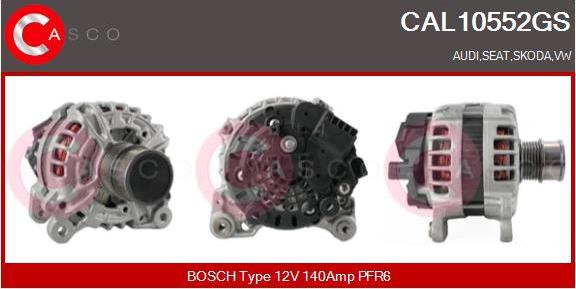 Casco CAL10552GS - Alternator autospares.lv