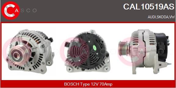Casco CAL10519AS - Alternator autospares.lv