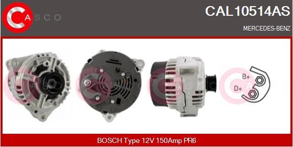 Casco CAL10514AS - Alternator autospares.lv