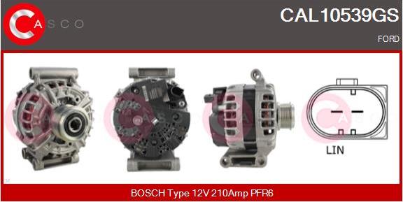 Casco CAL10539GS - Alternator autospares.lv