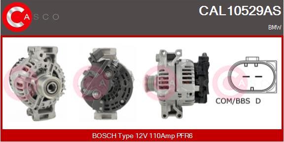 Casco CAL10529AS - Alternator autospares.lv