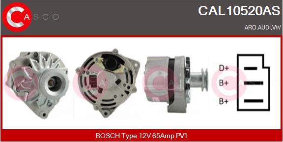 Casco CAL10520AS - Alternator autospares.lv