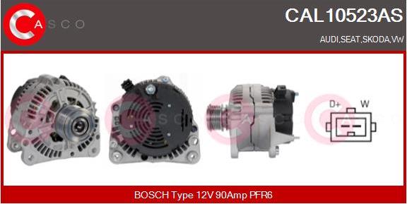 Casco CAL10523AS - Alternator autospares.lv