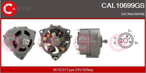 Casco CAL10699GS - Alternator autospares.lv