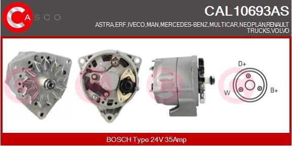 Casco CAL10693AS - Alternator autospares.lv