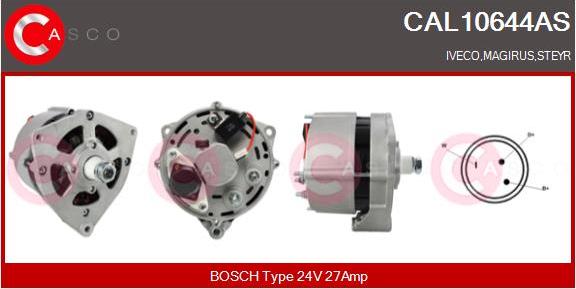 Casco CAL10644AS - Alternator autospares.lv