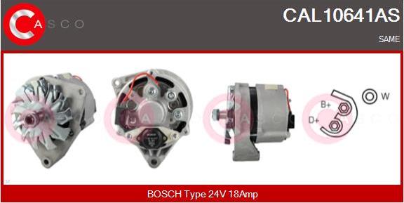 Casco CAL10641AS - Alternator autospares.lv