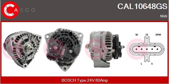 Casco CAL10648GS - Alternator autospares.lv