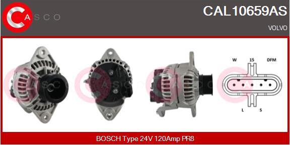 Casco CAL10659AS - Alternator autospares.lv