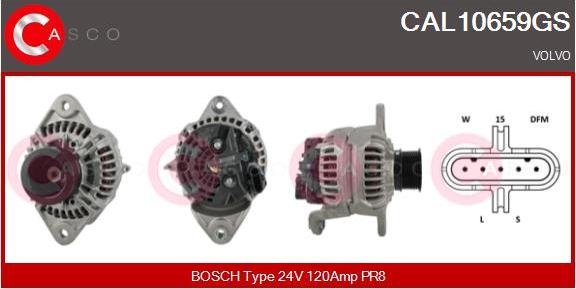 Casco CAL10659GS - Alternator autospares.lv