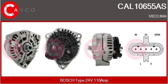 Casco CAL10655AS - Alternator autospares.lv