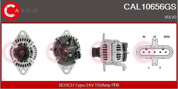 Casco CAL10656GS - Alternator autospares.lv