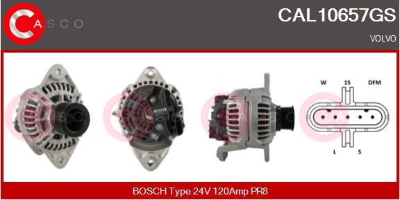 Casco CAL10657GS - Alternator autospares.lv