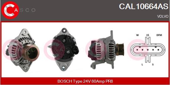 Casco CAL10664AS - Alternator autospares.lv