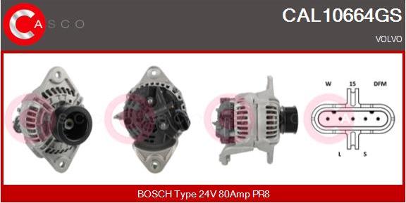 Casco CAL10664GS - Alternator autospares.lv