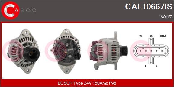 Casco CAL10667IS - Alternator autospares.lv