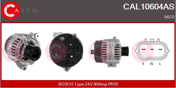 Casco CAL10604AS - Alternator autospares.lv