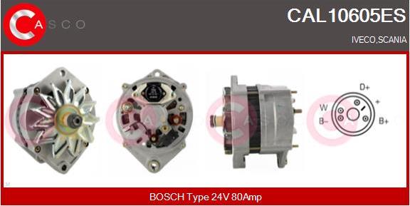 Casco CAL10605ES - Alternator autospares.lv