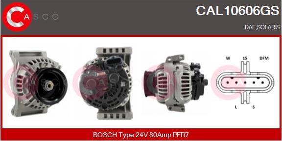 Casco CAL10606GS - Alternator autospares.lv