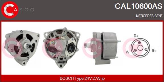 Casco CAL10600AS - Alternator autospares.lv
