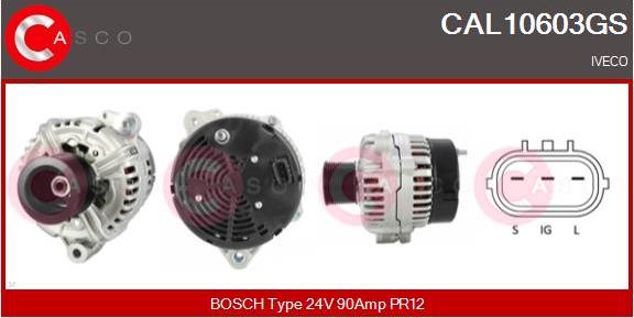 Casco CAL10603GS - Alternator autospares.lv