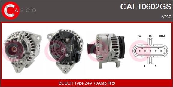 Casco CAL10602GS - Alternator autospares.lv