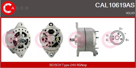 Casco CAL10619AS - Alternator autospares.lv