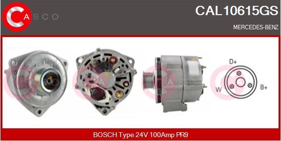 Casco CAL10615GS - Alternator autospares.lv