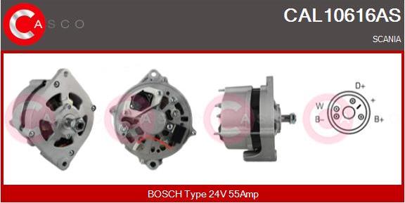 Casco CAL10616AS - Alternator autospares.lv