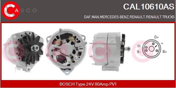 Casco CAL10610AS - Alternator autospares.lv