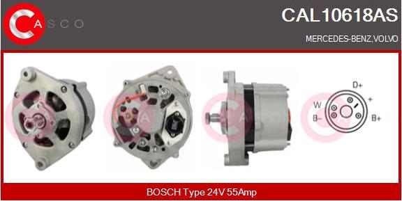 Casco CAL10618AS - Alternator autospares.lv