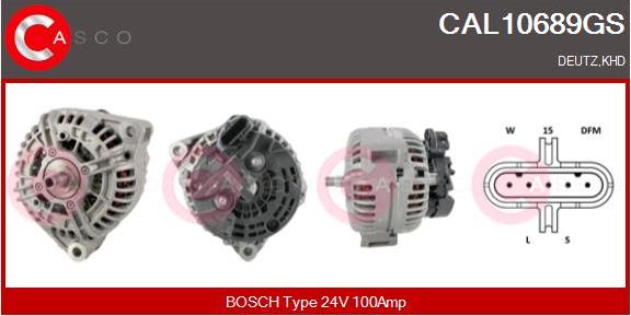 Casco CAL10689GS - Alternator autospares.lv