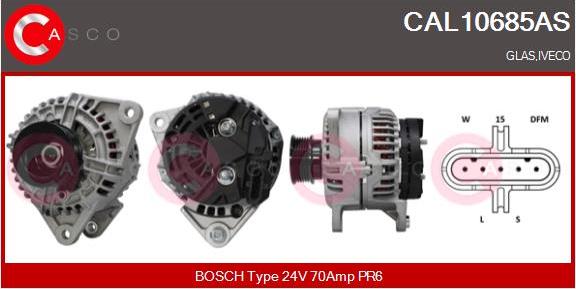 Casco CAL10685AS - Alternator autospares.lv